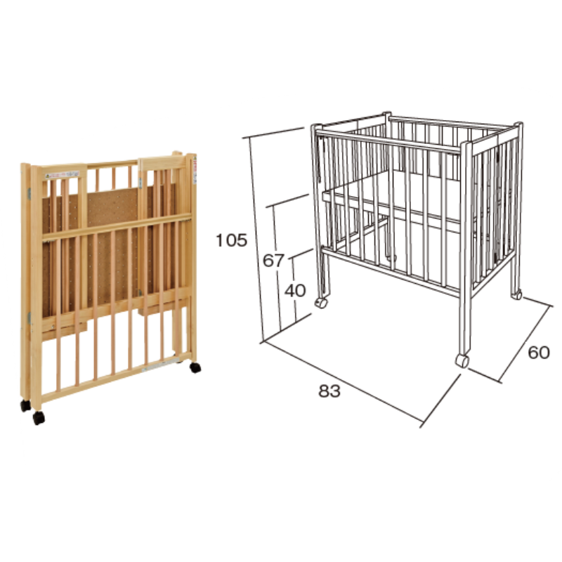 ワンタッチ折りたたみベッド コンパクト | 保育,乳児～2歳児用品