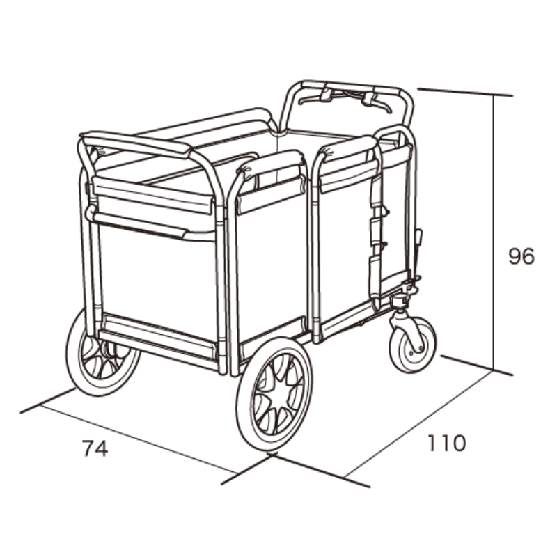 お出かけ・お散歩用品 P KURARU Amazon | Care-Parents 歩行器 四輪 歩行車 シルバーカー アルミ製