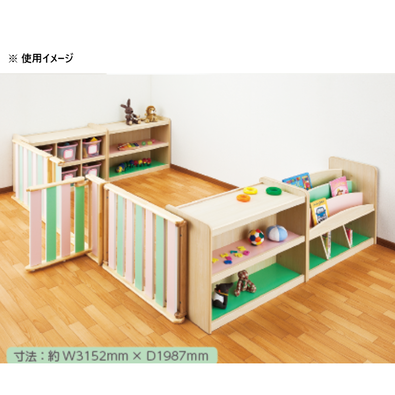 つながる・らっく 窓付棚ワイド | 保育,乳児～2歳児用品 | tool Pad