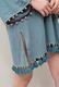 Foodie Cotton Double Gauze Tassel Antique Blue