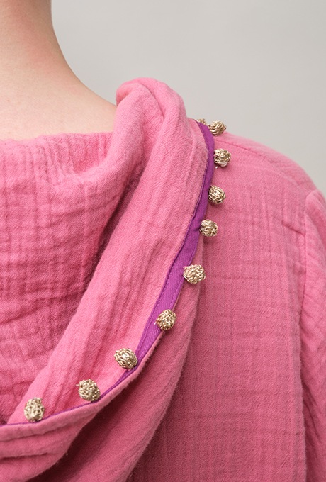 Foodie Cotton Double Gauze Tassel Rose Pink