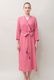 Bathrobe Cotton Double Gauze Glass Beads Tassel Rose Pink