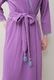Bathrobe Cotton Double Gauze Glass Beads Tassel Purple