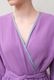 Bathrobe Cotton Double Gauze Glass Beads Tassel Purple