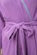 Bathrobe Cotton Double Gauze Glass Beads Tassel Purple