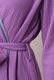 Bathrobe Cotton Double Gauze Glass Beads Tassel Purple