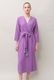 Bathrobe Cotton Double Gauze Glass Beads Tassel Purple
