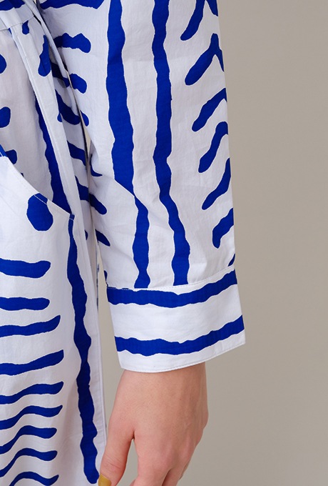Tribal Pattern Bicolor Salopette Jumpsuit