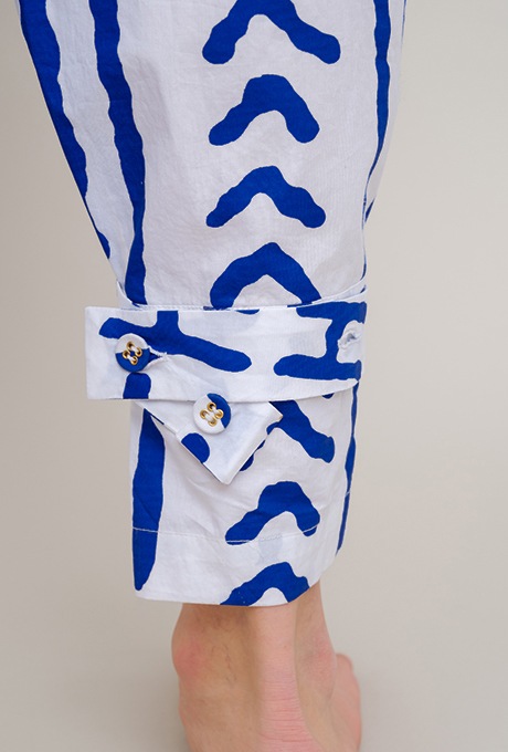 Tribal Pattern Bicolor Salopette Jumpsuit