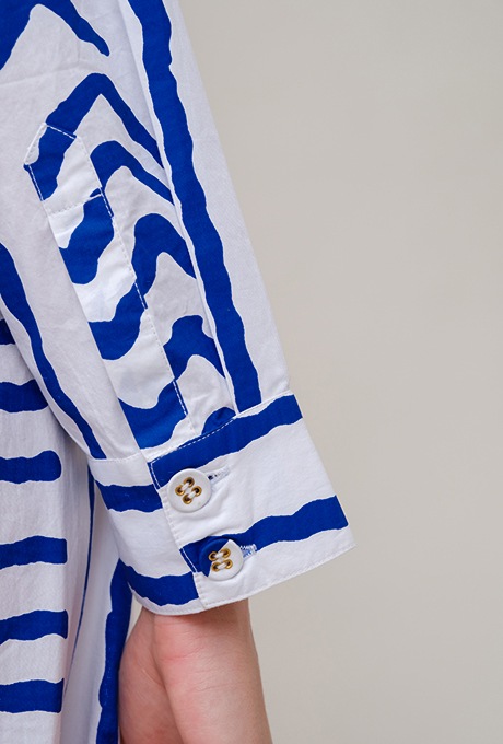 Tribal Pattern Bicolor Salopette Jumpsuit
