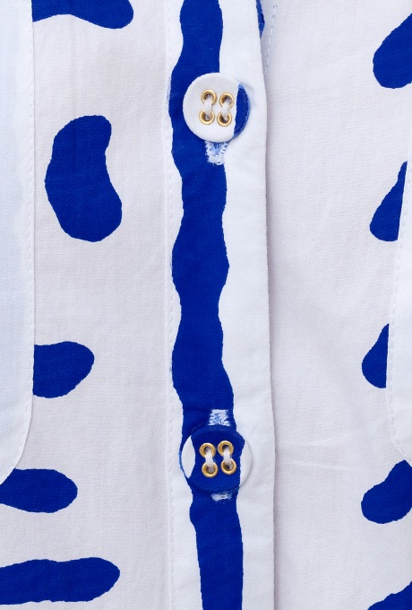Tribal Pattern Bicolor Salopette Jumpsuit
