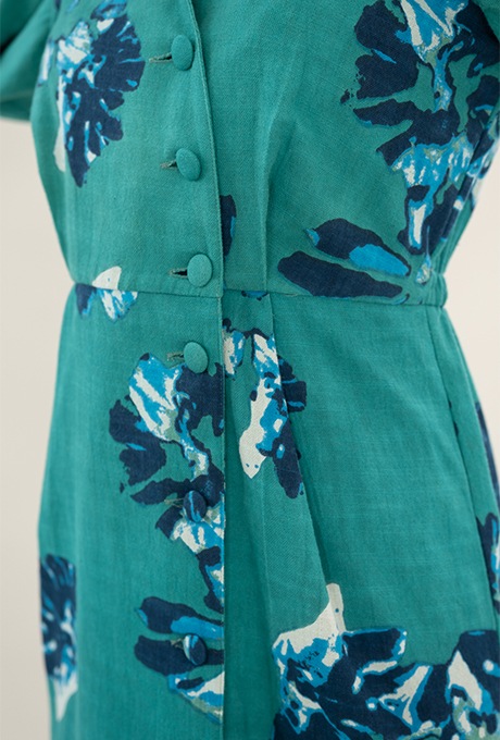VALENTINO スパンコール ビジュー 襟つき ワンピース 60s
