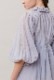 Cotton Gauze Pin-tuck Gather Sleeve Blouse