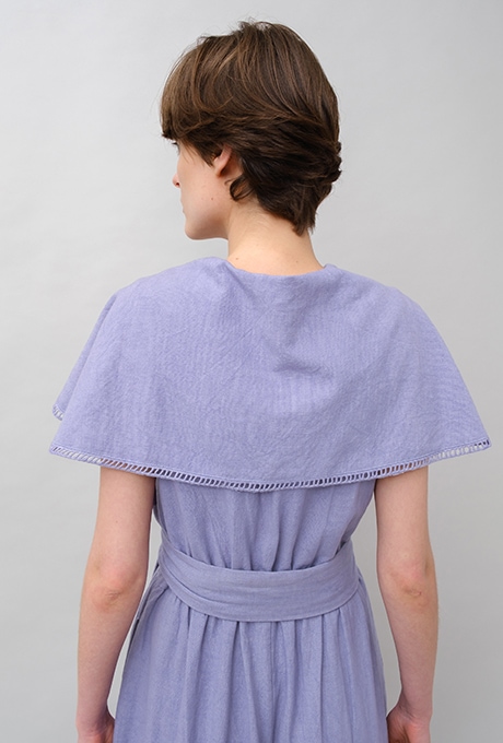 Big Shawl Collar Cotton Kadhi Salopette 