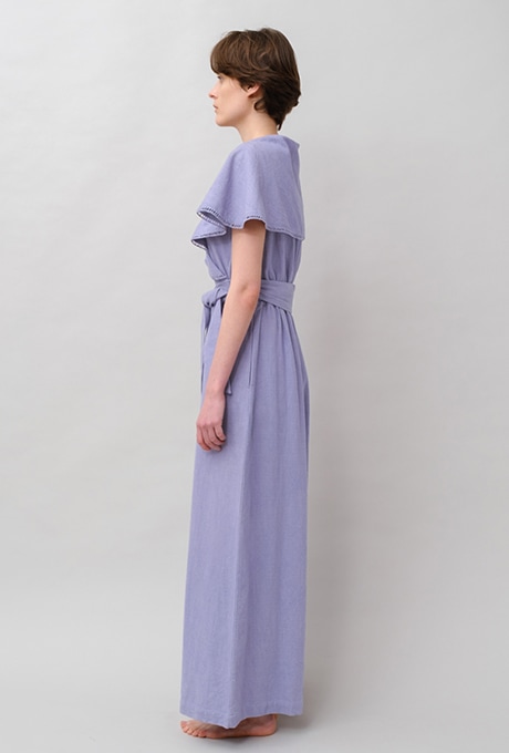 Big Shawl Collar Cotton Kadhi Salopette 