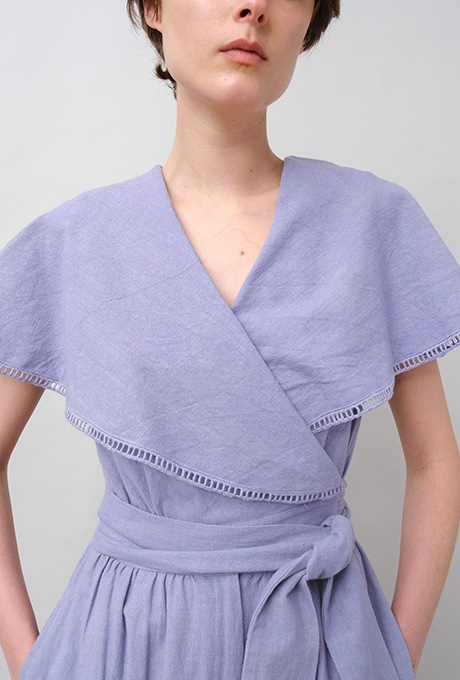 Big Shawl Collar Cotton Kadhi Salopette 