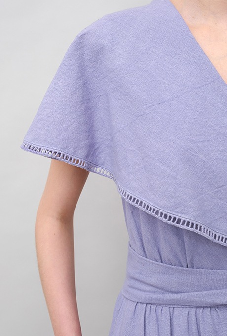 Big Shawl Collar Cotton Kadhi Salopette 