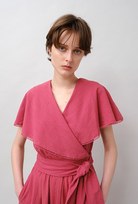 Big Shawl Collar Cotton Kadhi Salopette 