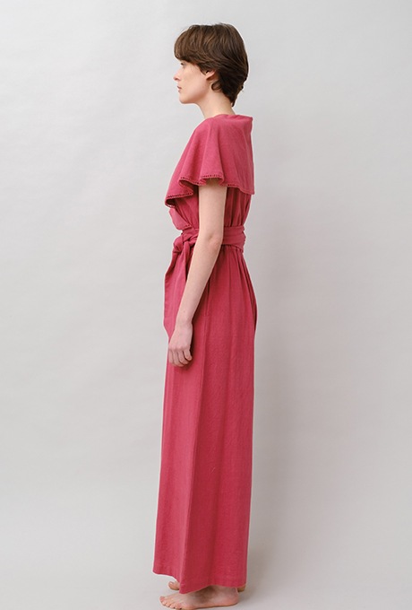 Big Shawl Collar Cotton Kadhi Salopette 