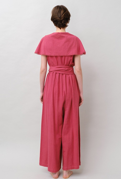 Big Shawl Collar Cotton Kadhi Salopette 