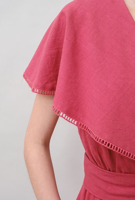Big Shawl Collar Cotton Kadhi Salopette 