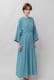 Rayon Dot Dobby Dolman Long Dress 
