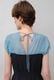 Bicolor Drop Shoulder Cotton Long Dress 