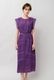 Cotton Lace Tape Pintuck Straight Middle Dress