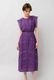 Cotton Lace Tape Pintuck Straight Middle Dress
