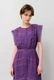 Cotton Lace Tape Pintuck Straight Middle Dress