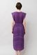 Cotton Lace Tape Pintuck Straight Middle Dress