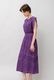 Cotton Lace Tape Pintuck Straight Middle Dress