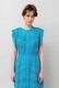 Cotton Lace Tape Pintuck Straight Middle Dress