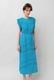 Cotton Lace Tape Pintuck Straight Middle Dress