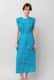 Cotton Lace Tape Pintuck Straight Middle Dress