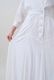 Cotton Stripe Seersucker Flare Long Dress