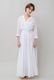 Cotton Stripe Seersucker Flare Long Dress