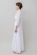 Cotton Stripe Seersucker Flare Long Dress