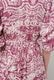 Print Cotton Wrap Tiered Long Dress