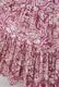 Print Cotton Wrap Tiered Long Dress