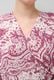 Print Cotton Wrap Tiered Long Dress