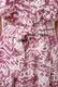 Print Cotton Frill Sholder Middle Dress