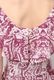 Print Cotton Frill Sholder Middle Dress