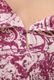 Print Cotton Frill Sholder Middle Dress