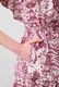 Print Cotton Frill Sholder Middle Dress
