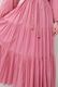 Cotton Gather Tiered Wrap Long Dress