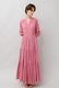 Cotton Gather Tiered Wrap Long Dress
