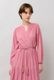 Cotton Gather Tiered Wrap Long Dress