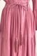 Cotton Gather Tiered Wrap Long Dress