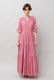 Cotton Gather Tiered Wrap Long Dress